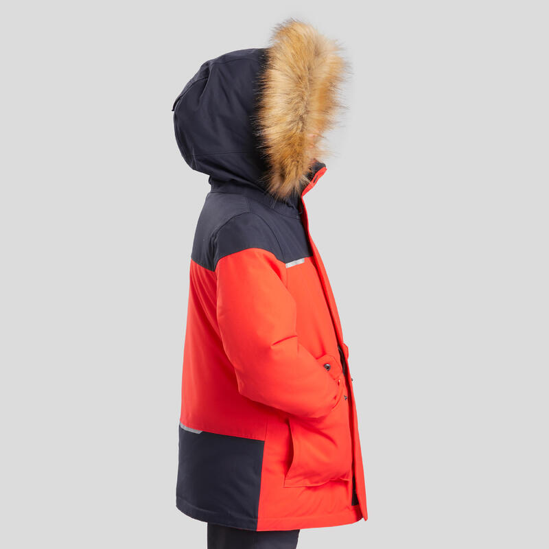 Chlapecká turistická nepromokavá bunda do -19 °C SH 500 Ultra-warm