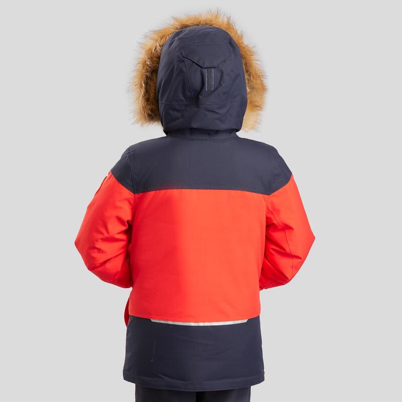 Chlapecká turistická nepromokavá bunda do -19 °C SH 500 Ultra-warm
