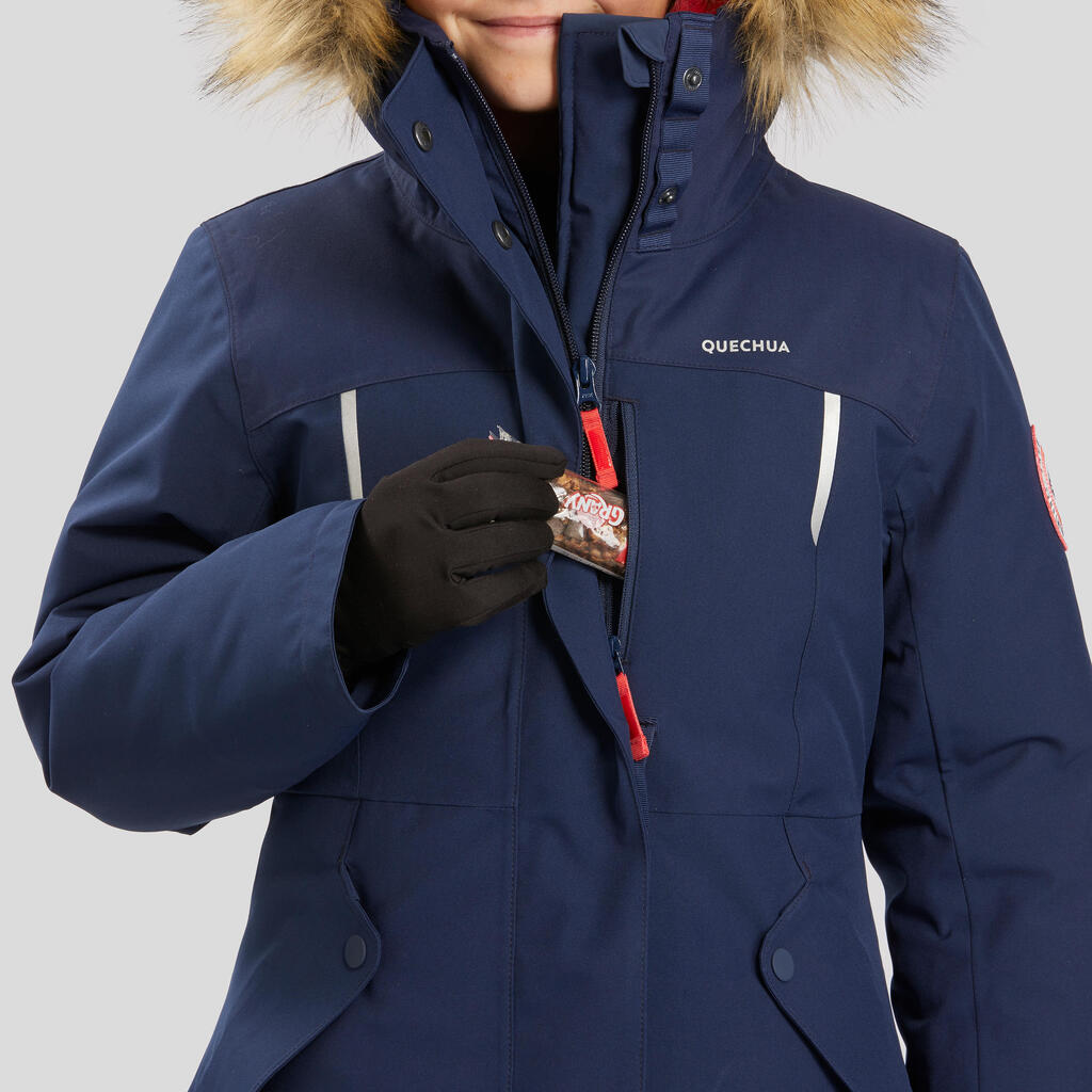 Parka de senderismo cálida e impermeable para niños 7-15 años SH900 -17 °C