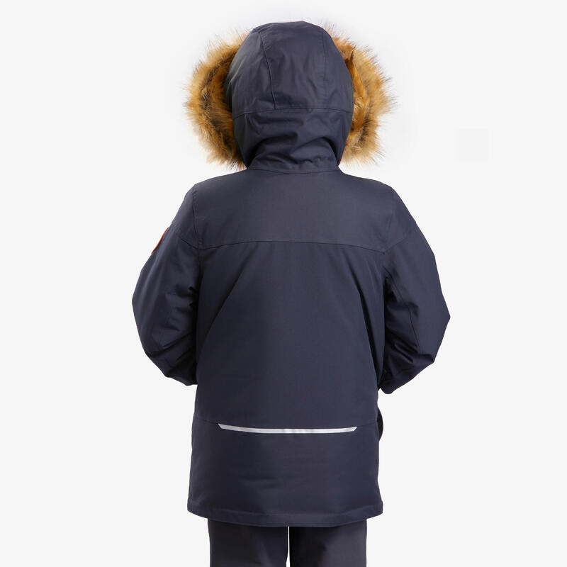 Parka chaude et imperméable de randonnée garçon 7-15 ans, NH900 gris