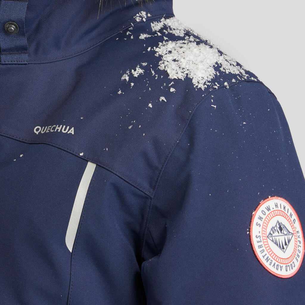 Parka de senderismo cálida e impermeable para niños 7-15 años SH900 -17 °C