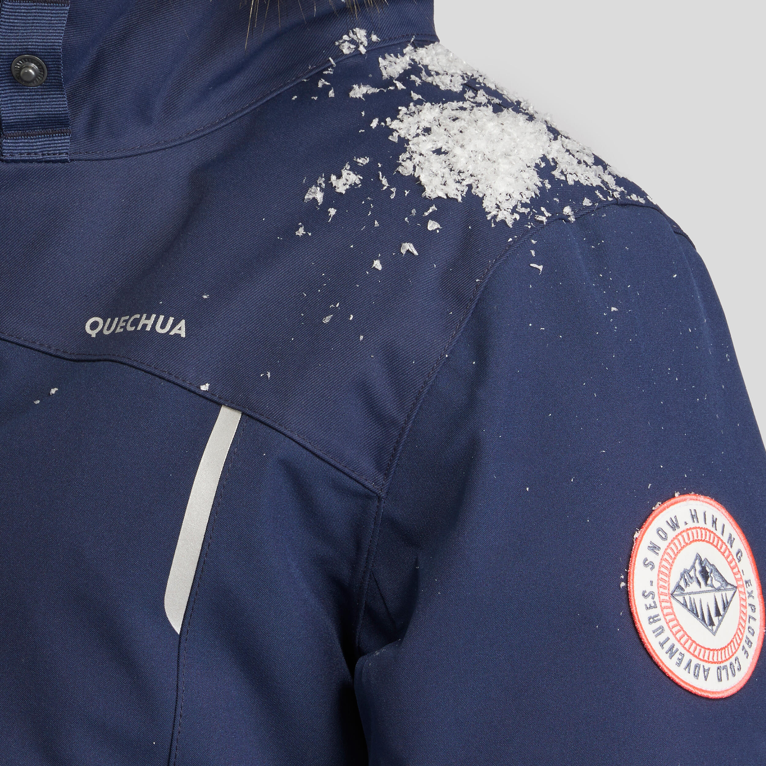 Kids' Waterproof Winter Jacket - SH 900 Navy Blue - Navy blue