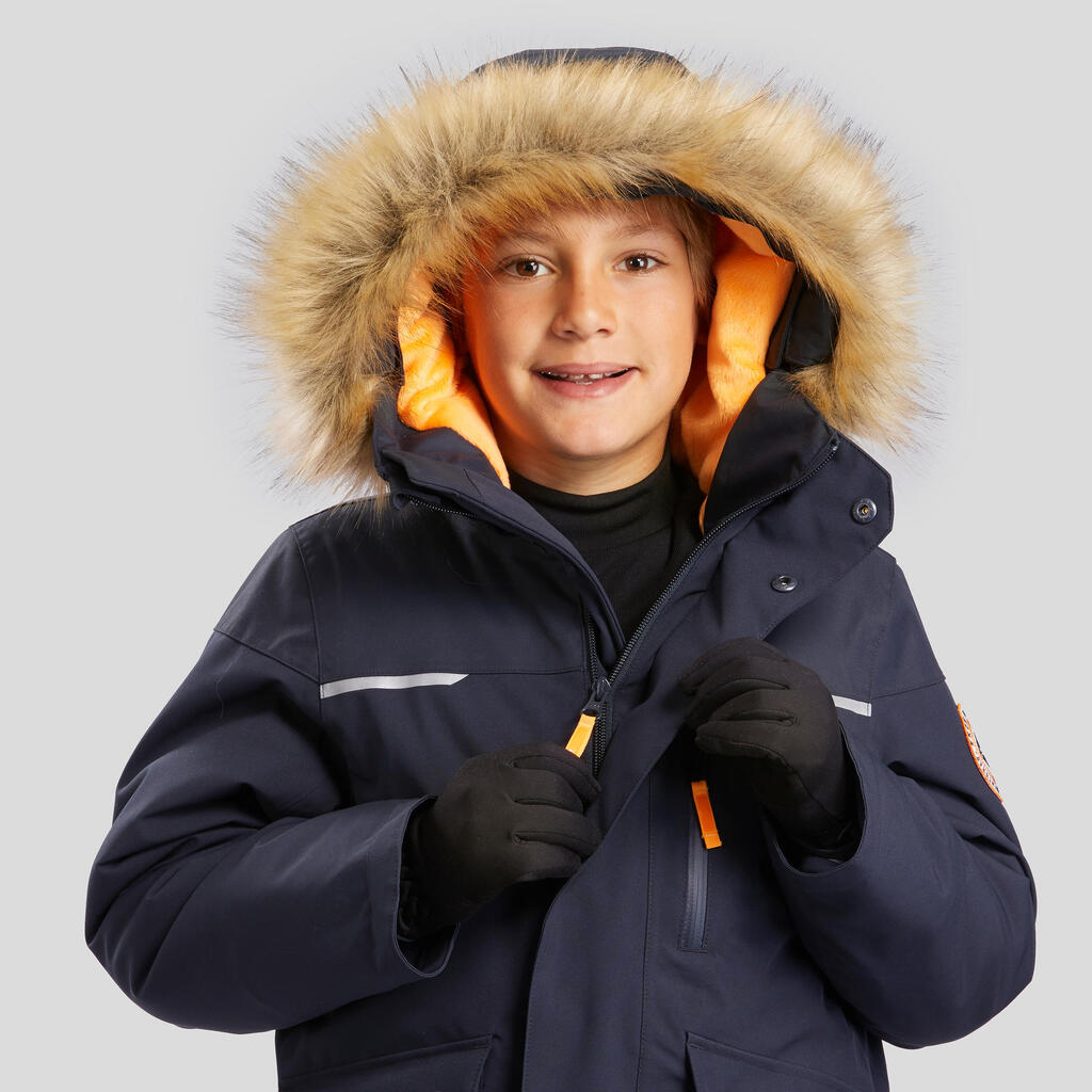 Winterjacke Kinder Gr. 122–170 warm bis -23°C wasserdicht Winterwandern - SH900