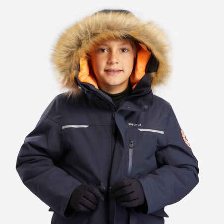 KIDS’ WARM AND WATERPROOF HIKING PARKA - SH900 -23°C - 7-15 YEARS