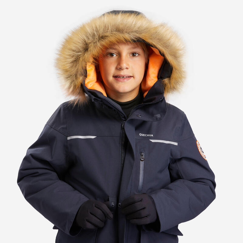 Parka trekking bambino SH900 grigio | -23°C