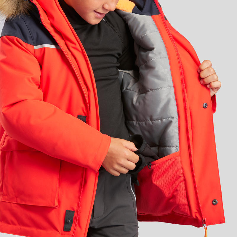 Parka chaude imperméable de randonnée enfant SH500 U-Warm ...