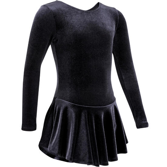 TUNIQUE ENTRAINEMENT PATINAGE ARTISTIQUE JUNIOR NOIRE