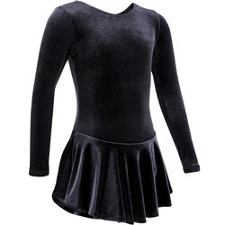TÚNICA DE ENTRENAMIENTO PATINAJE ARTÍSTICO JÚNIOR NEGRO