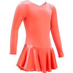 TÚNICA DE ENTRENAMIENTO PATINAJE ARTÍSTICO JÚNIOR ROSA CORAL