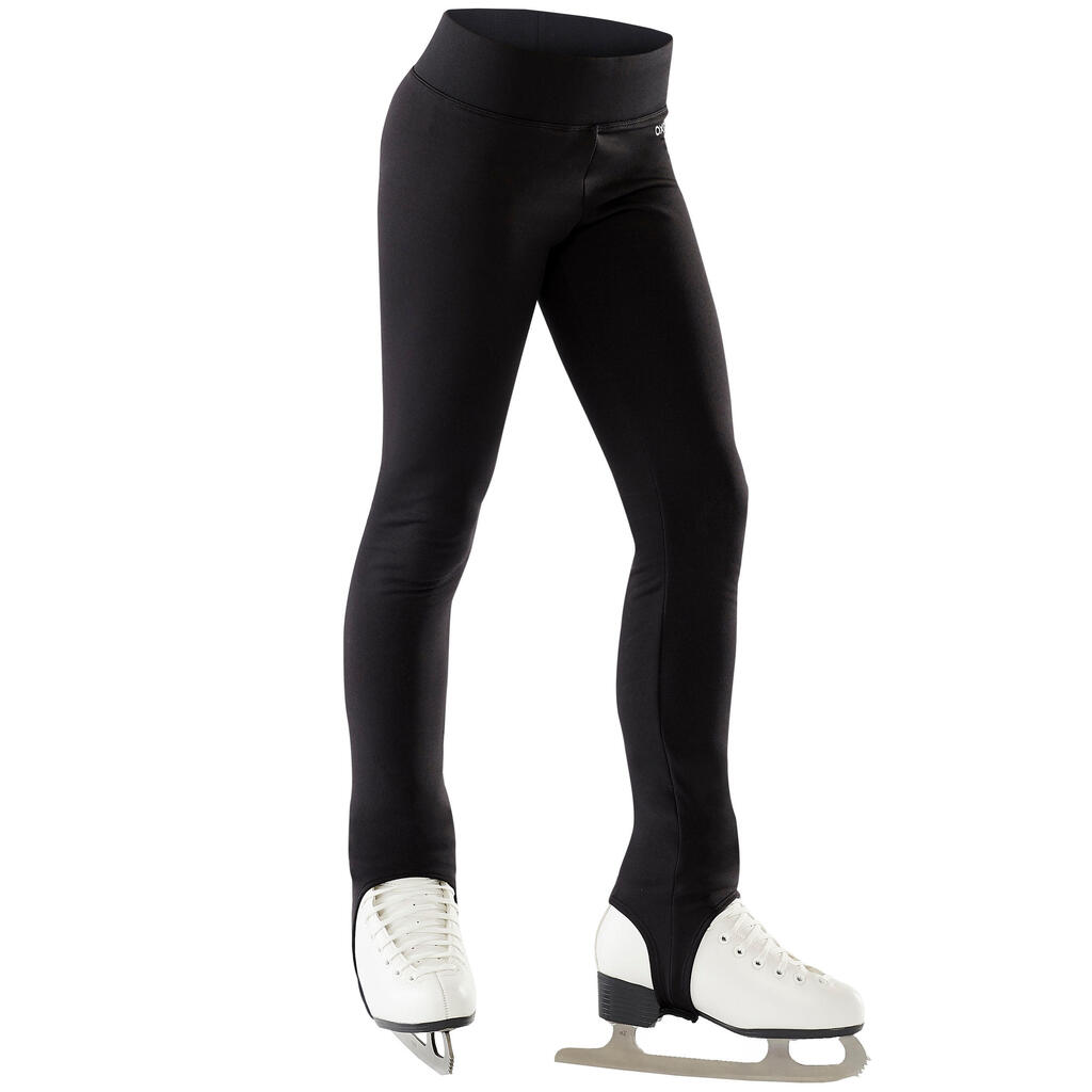 Kids' Figure Skating Training Bottoms - Black