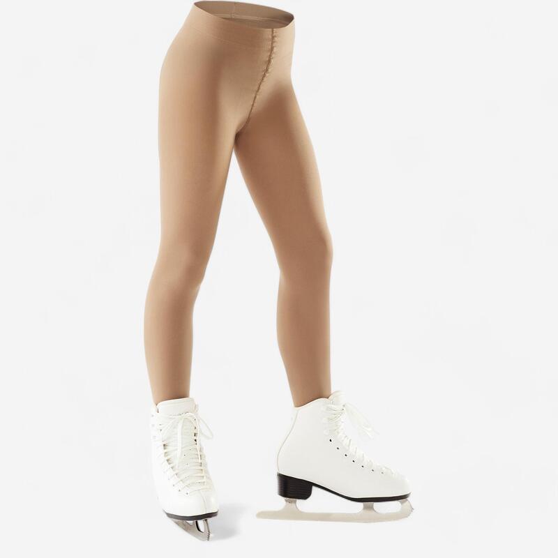 Eiskunstlauf-Strumpfhose mit Füssen Kinder