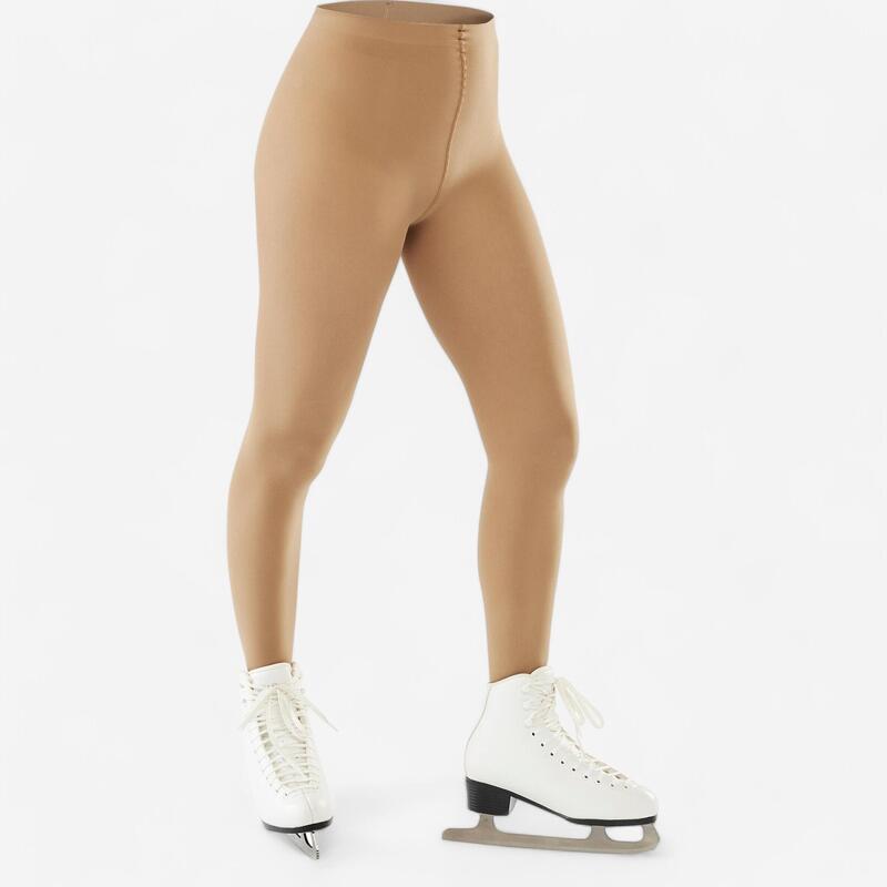 Eiskunstlauf-Strumpfhose mit Füssen Erwachsene