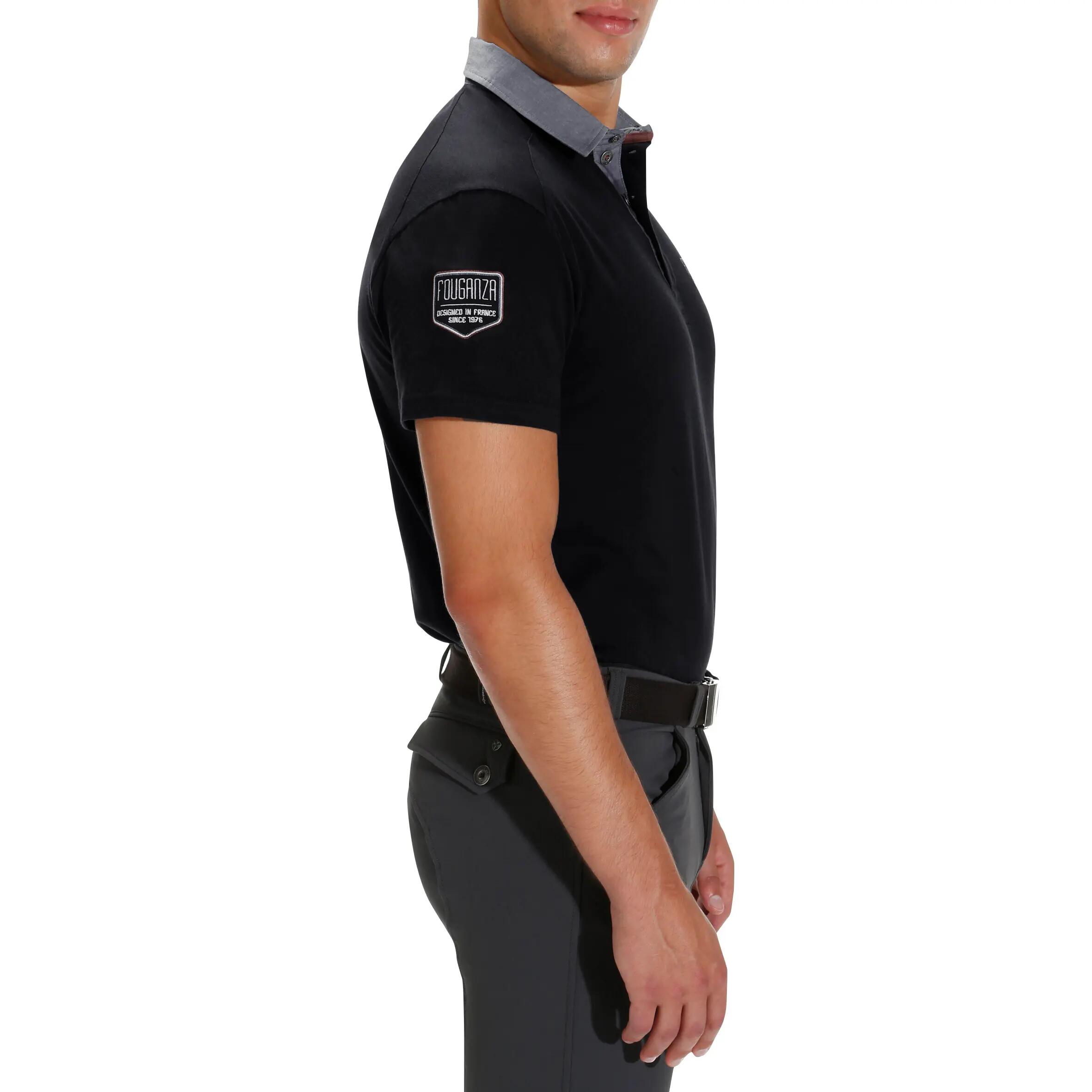 Blason Short-Sleeved Horse Riding Polo - Navy 3/13