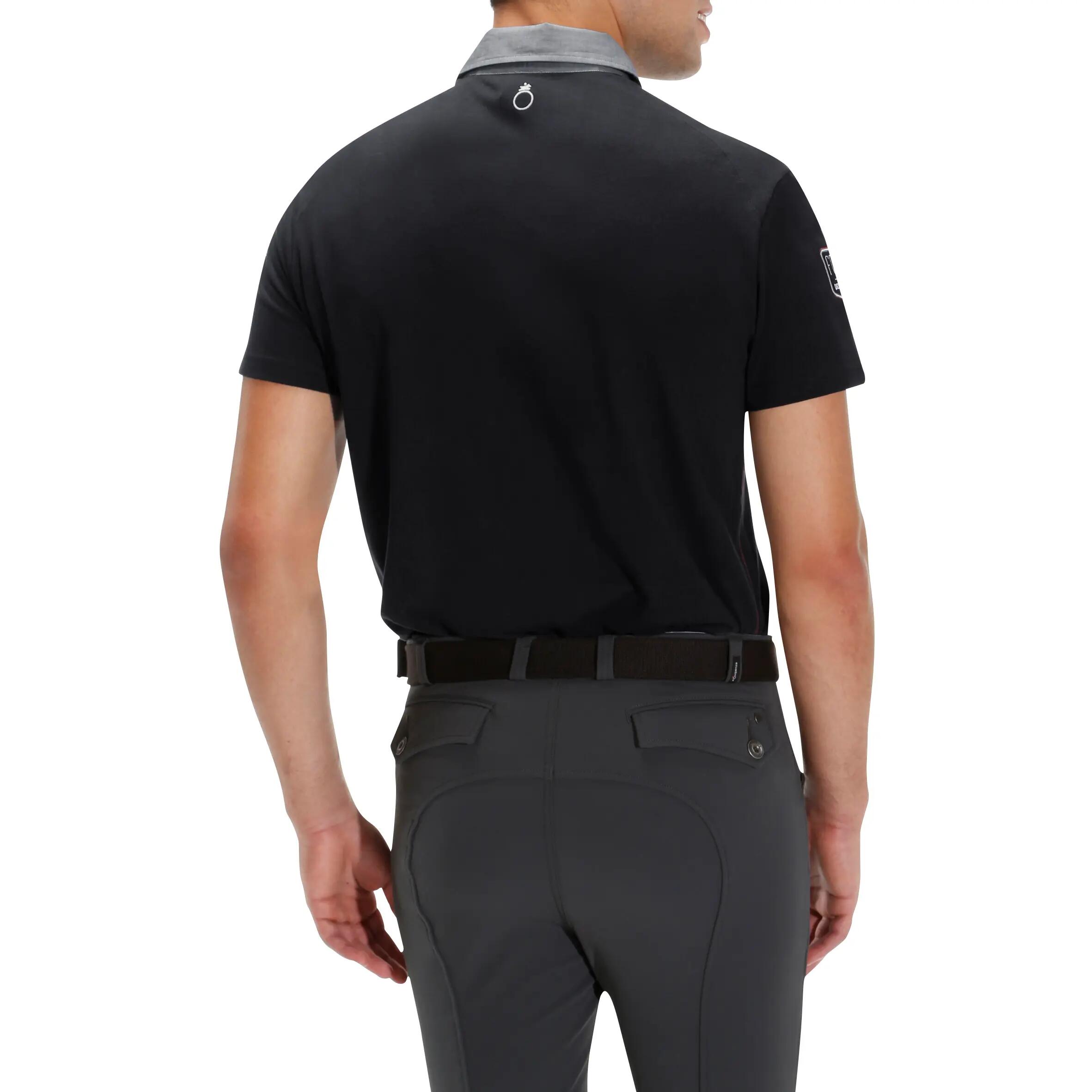 Blason Short-Sleeved Horse Riding Polo - Navy 4/13