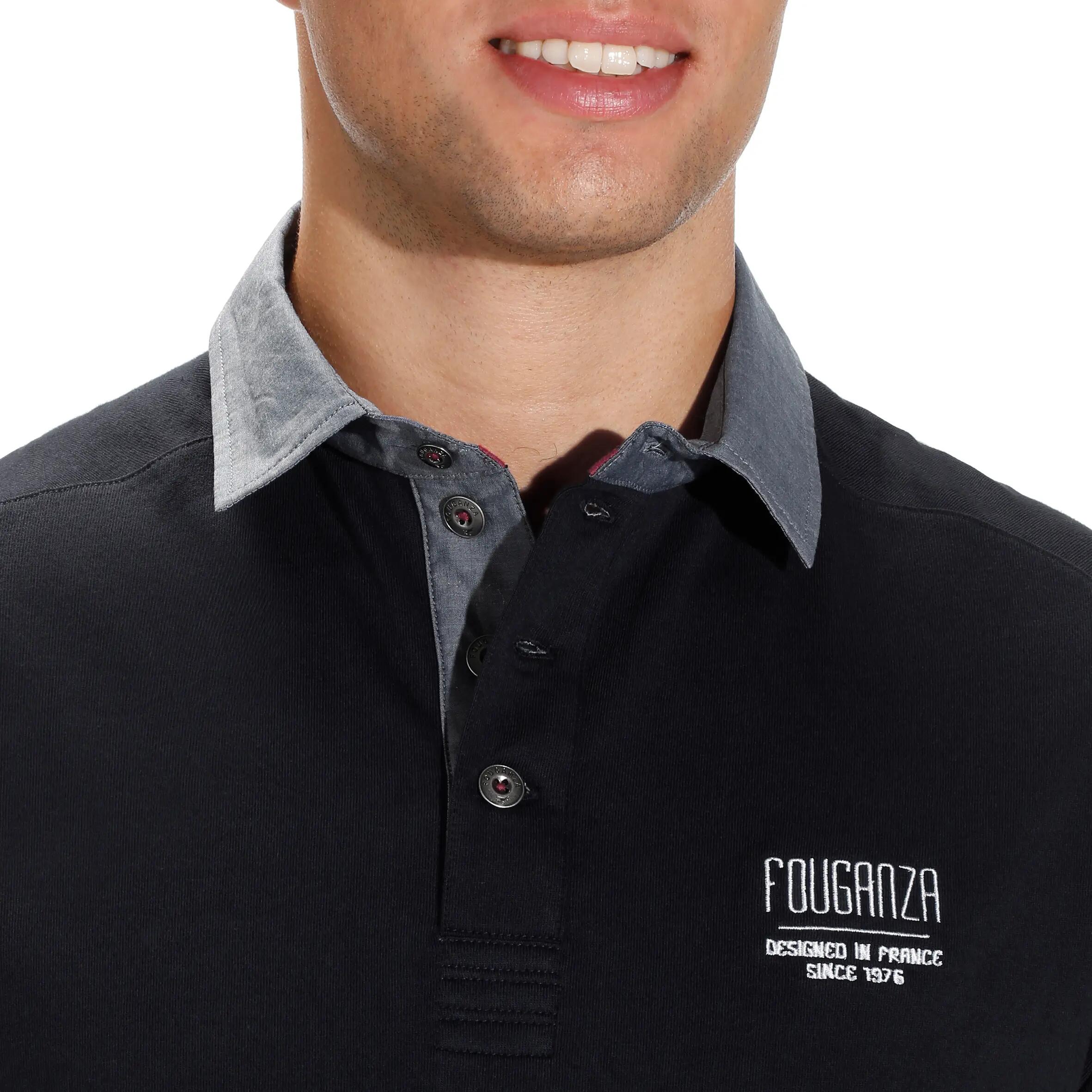 Blason Short-Sleeved Horse Riding Polo - Navy 6/13