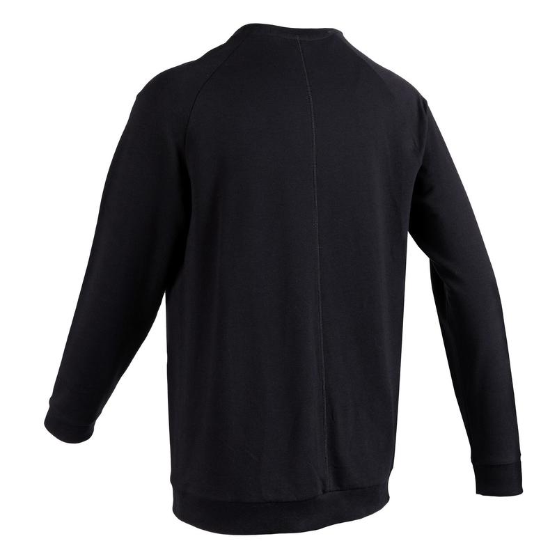 Men S Sweatshirt 120 Black Domyos By Decathlon