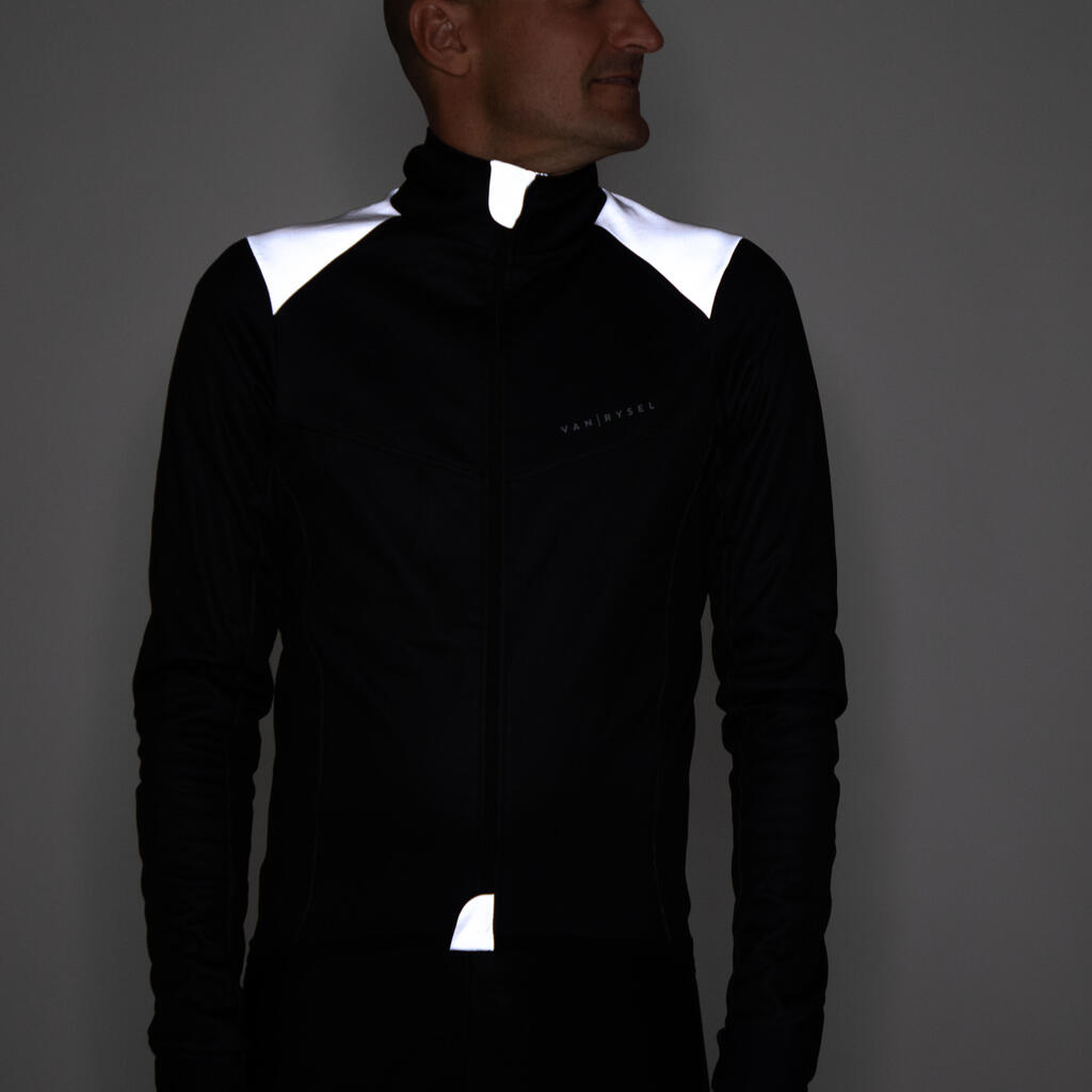 Fahrrad Winterjacke RR 900 für kalte Temperaturen schwarz