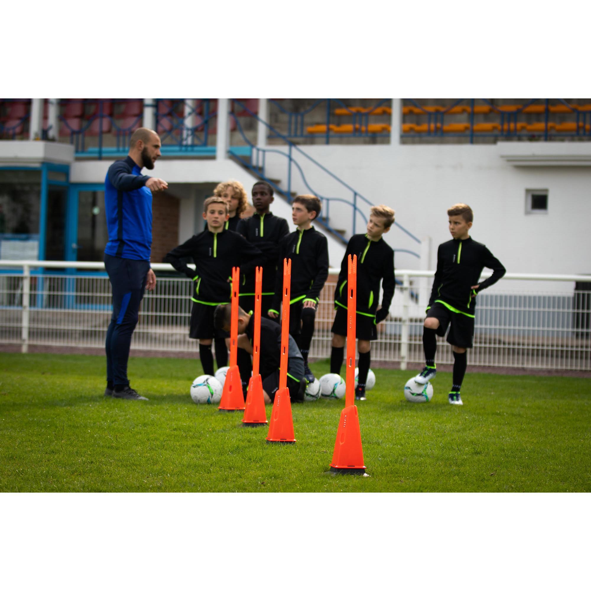 Set of 4 Modular 30cm orange weighted training cones