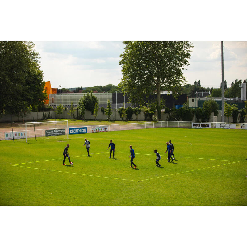 Afbakenset voor voetbalveld Essential geel/blauw