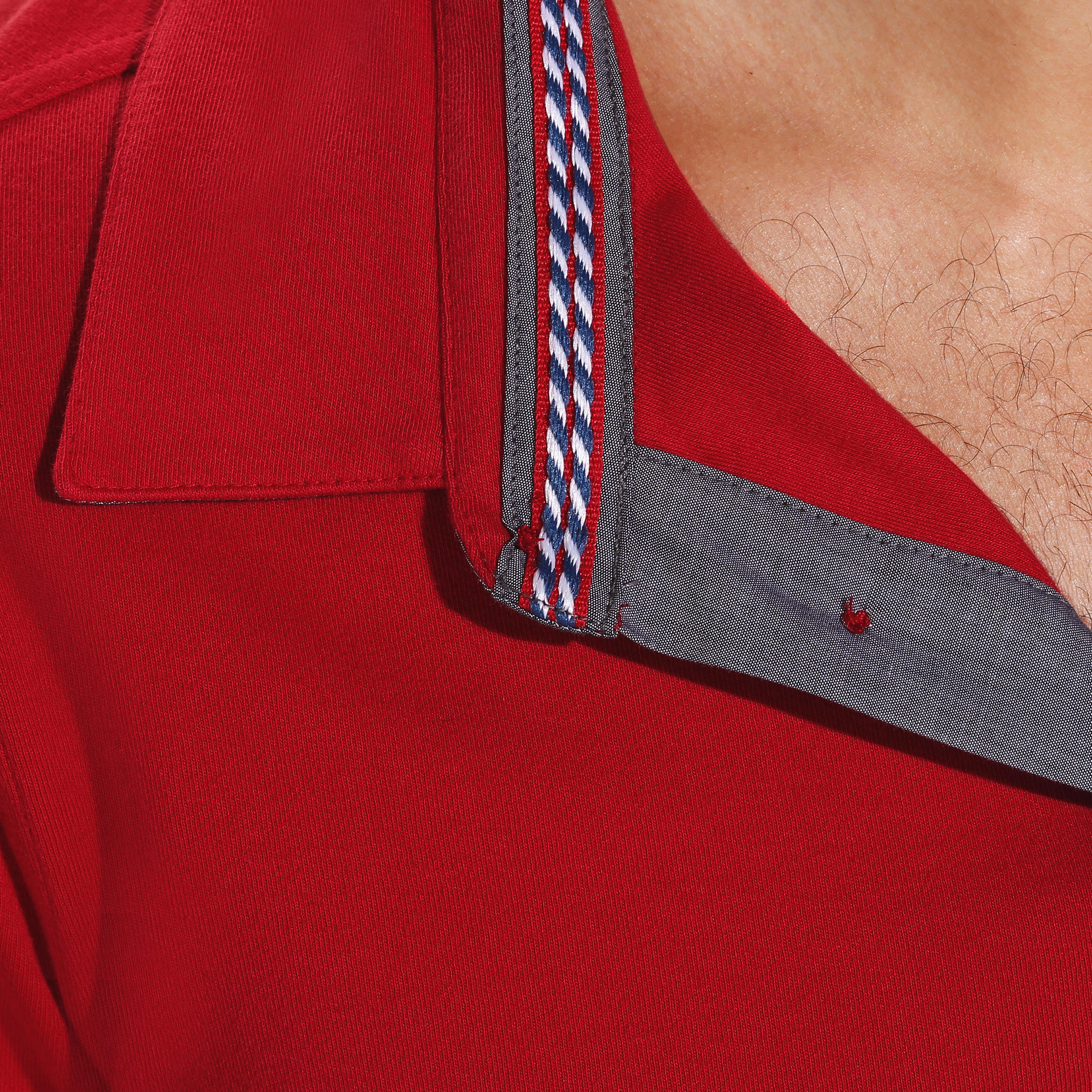 Blason Long-Sleeved Horse Riding Polo - Red 8/16