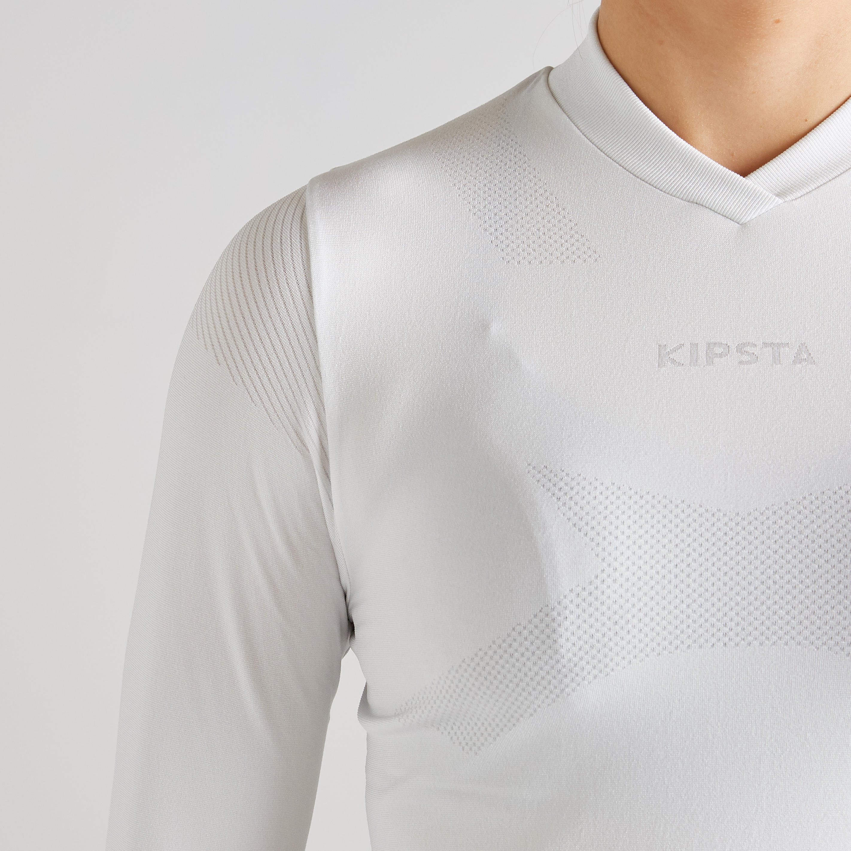 Keepdry 500 Women's Long-Sleeved Base Layer - Ice White 6/10