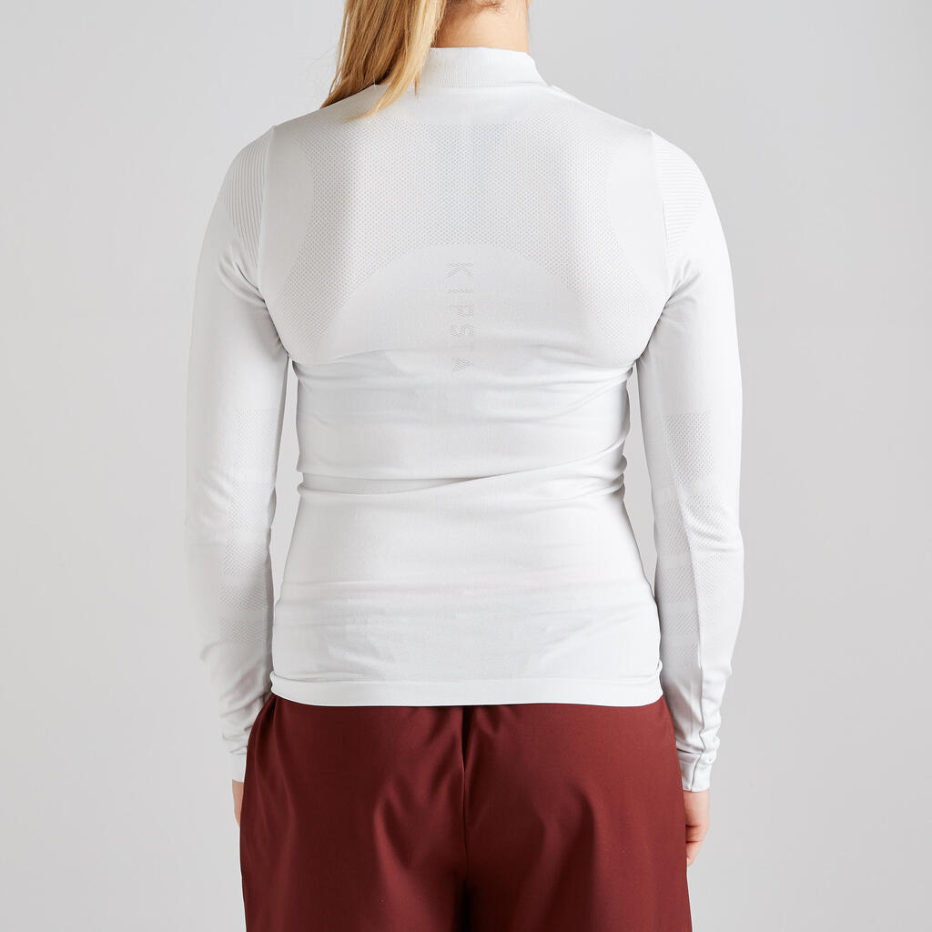 Keepdry 500 Women's Long-Sleeved Base Layer - Ice White