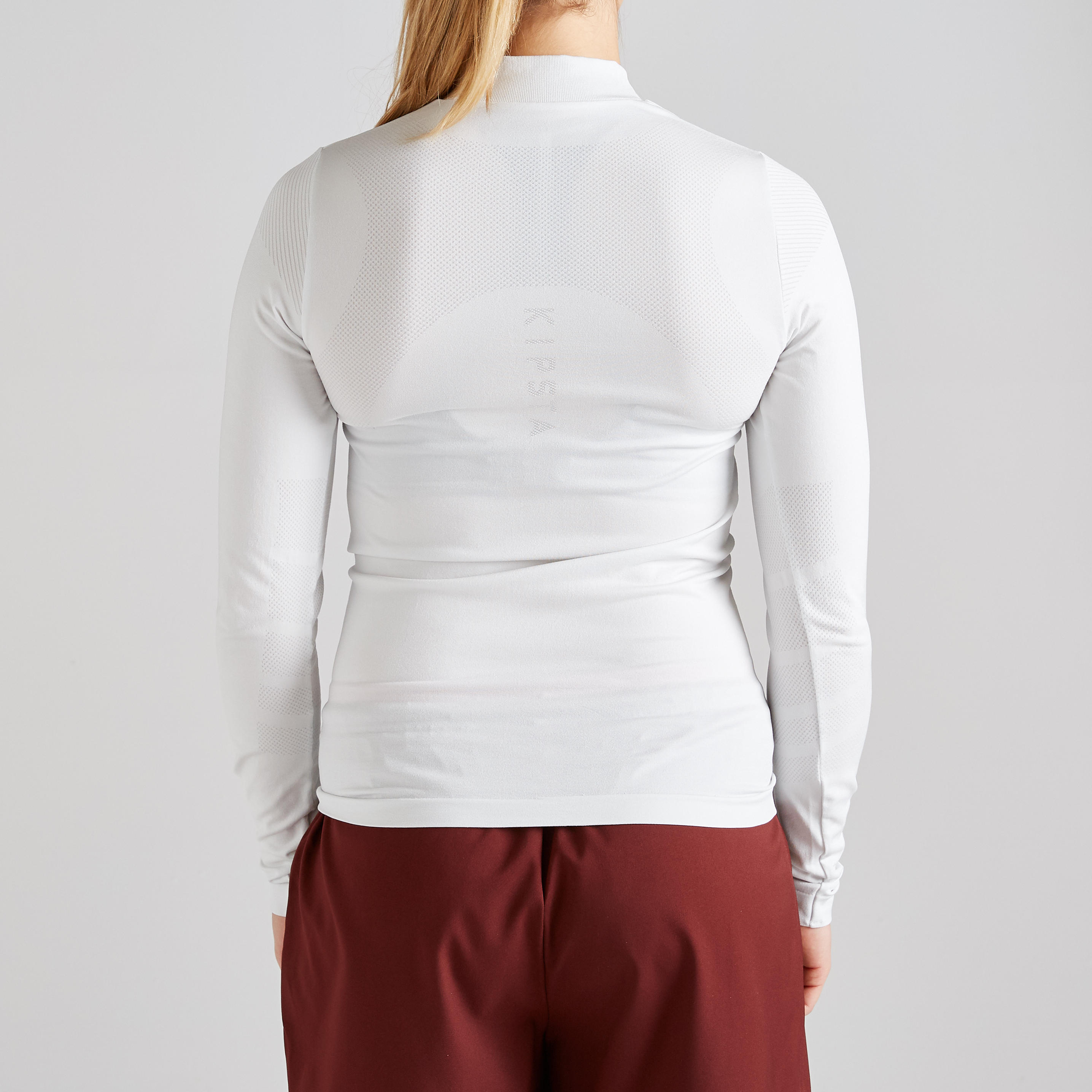 Keepdry 500 Women's Long-Sleeved Base Layer - Ice White 4/10
