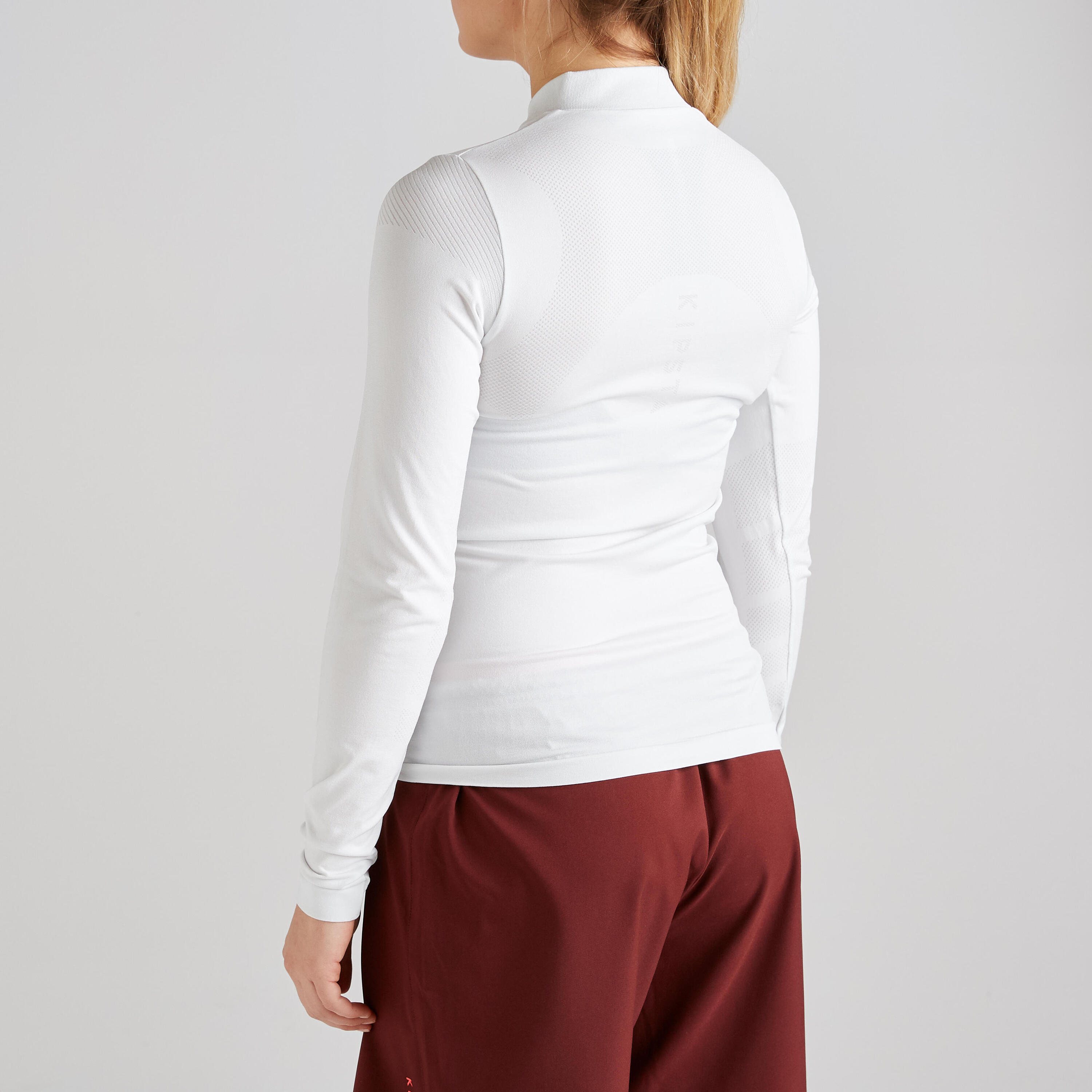 Keepdry 500 Women's Long-Sleeved Base Layer - Ice White 5/10