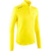 RUN WARM MEN'S LONG-SLEEVED RUNNING T-SHIRT - YELLOW