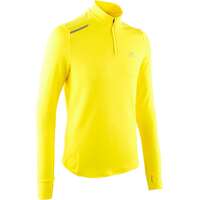 Atletismo - CAMISOLA RUN WARM AMARELO KALENJI - Atletismo Adulto