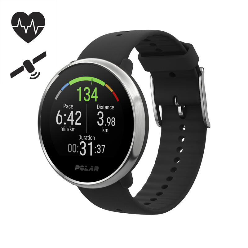 Montre Gps Polar Ignite avec cardio au poignet noire M/L