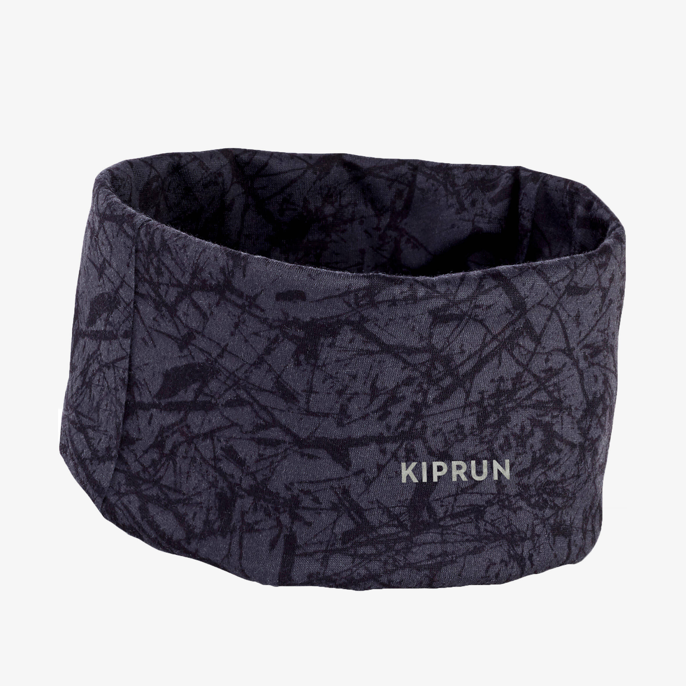Running Multi-Purpose Headband - Carbon Grey Printed Black -  1
