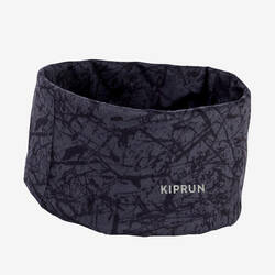 KIPRUN unisex running neck warmer/multi-function headband - black/camo/grey