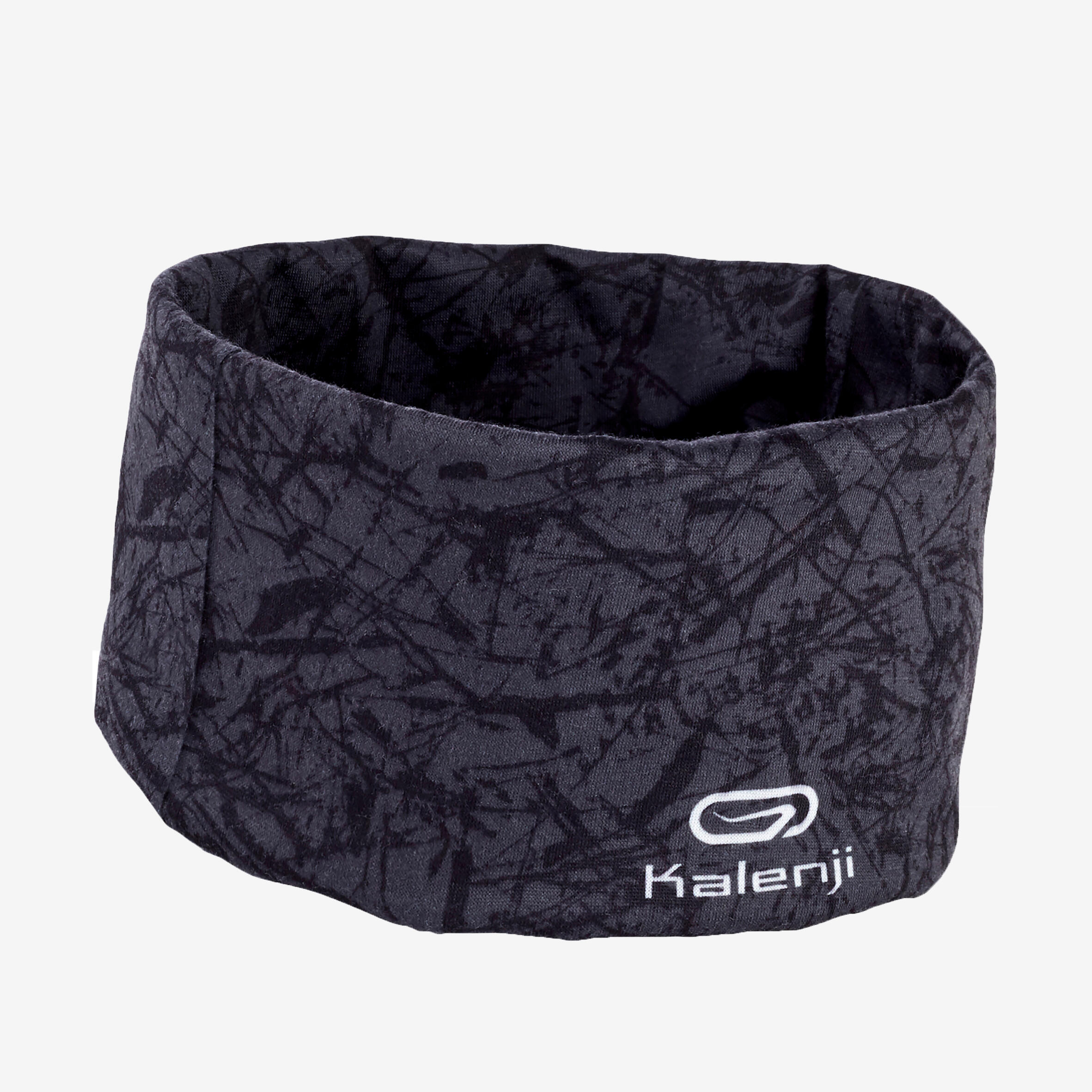 Kiprun - Tour De Cou Running / Bandeau Multifonctions Homme Femme - Kiprun Noir Camo Gris - Bandeau - Running Trail Athletisme - Gris-noir - Taille