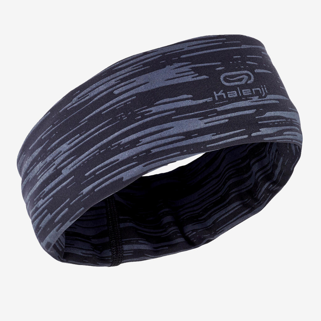 Tour de cou running chaud homme femme - kiprun warm+ noir chine