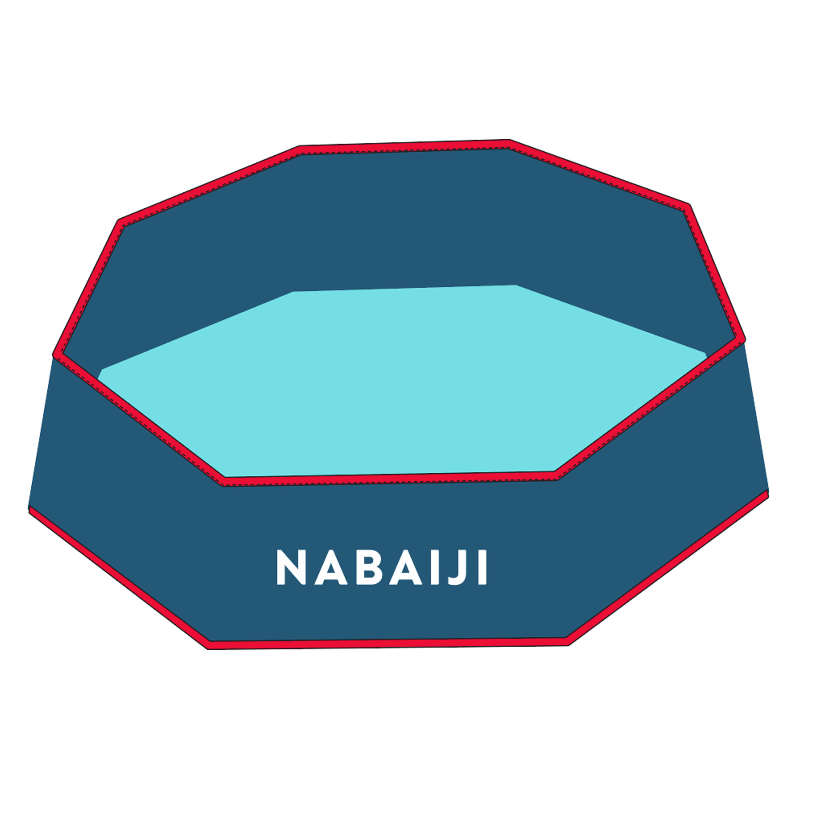 Swimming TIDIPOOL 120 Cm With Waterproof Carry Bag Portable & Easy Setup Blue