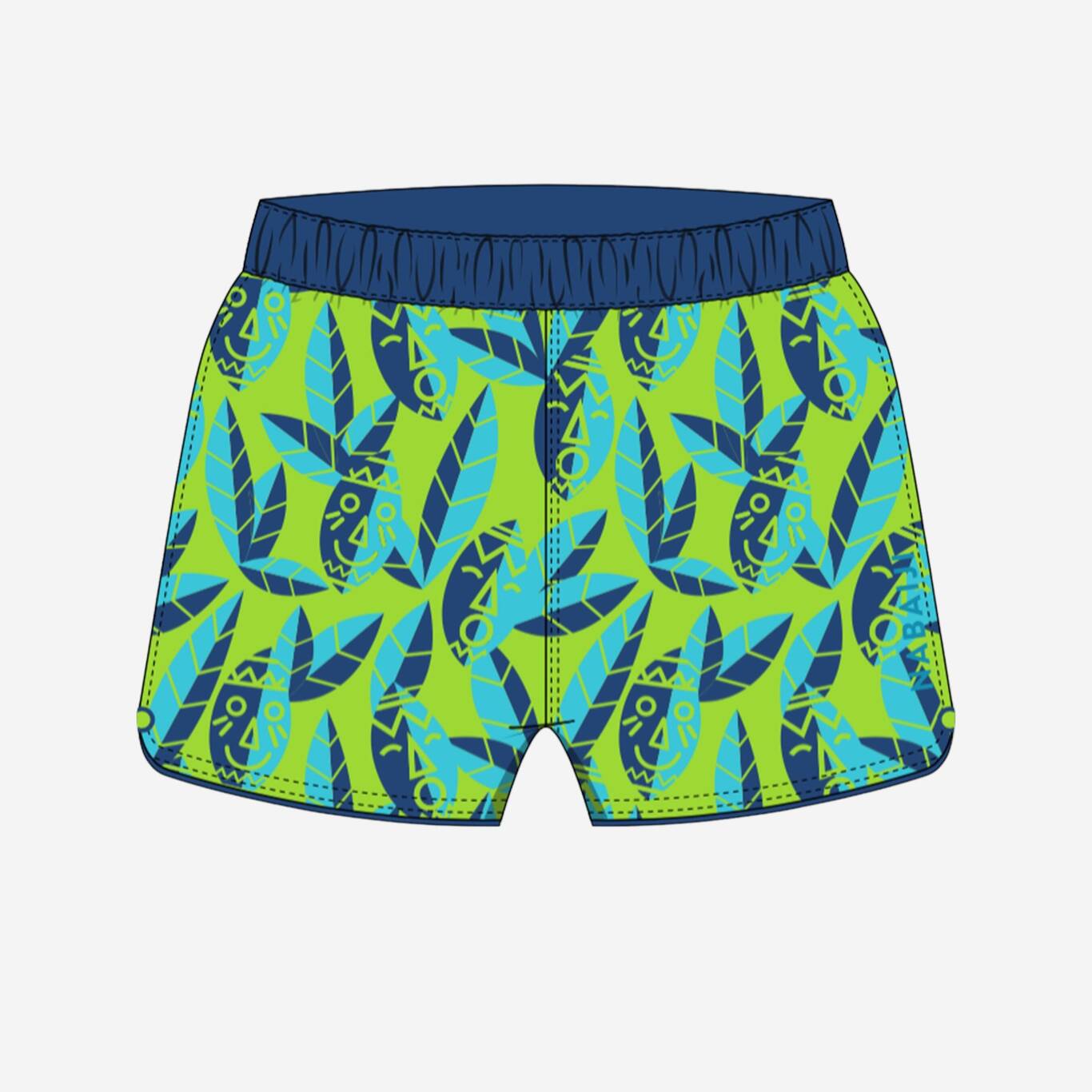 Baby / Kids' Swim Shorts - Green Print