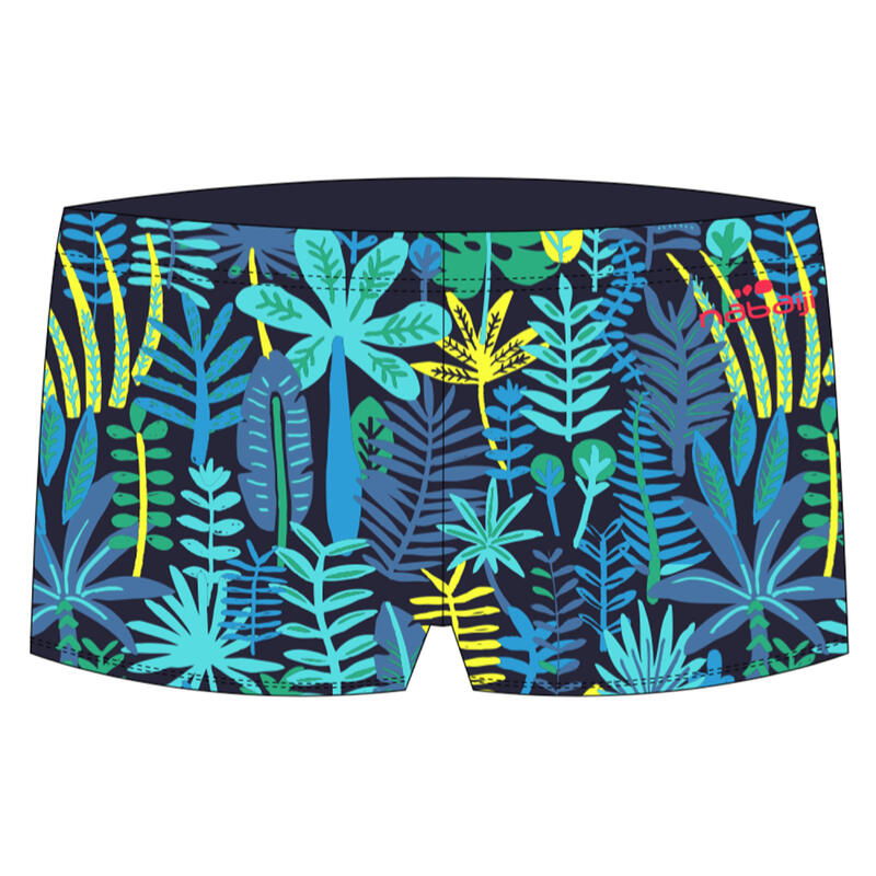 Zwemboxer voor peuters / kleuters blauw jungleprint