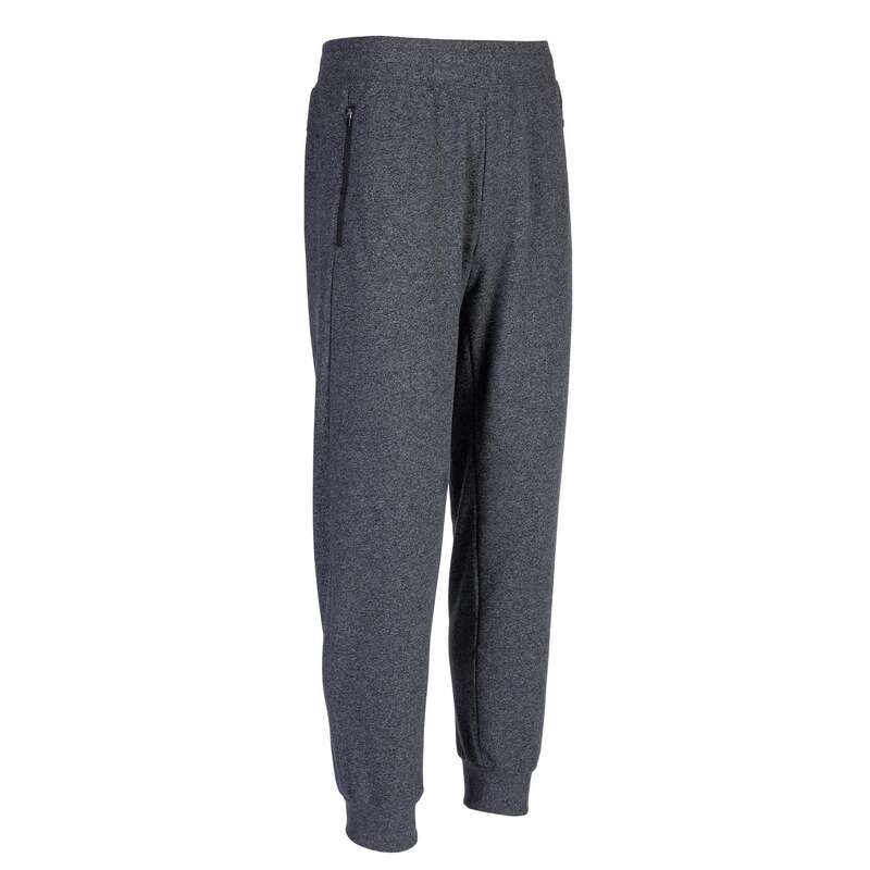 MAN GYM, PILATES COLD WEATHER APPAREL Activewear - 500 Zip-Up Gym Bottoms DOMYOS - Men