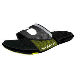 Men's Pool Sandals SLAP 900 SOFT Black Yellow