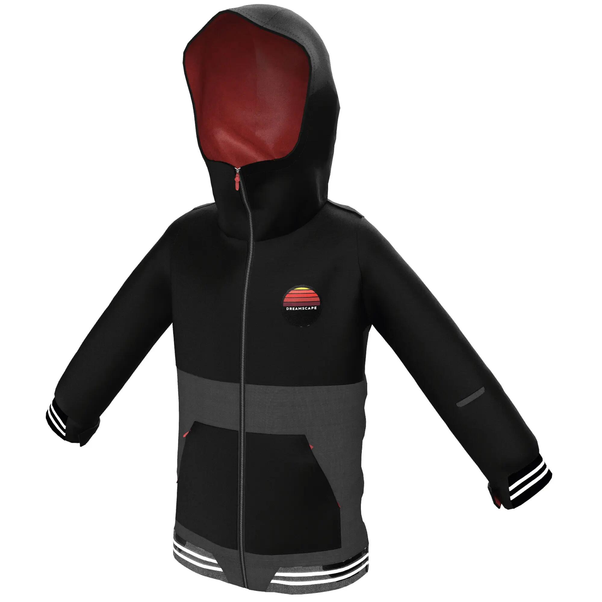 Chaqueta de Nieve Snowboard y Ski Niño - Dreamscape SNB 100 Impermeable Negro 14/18