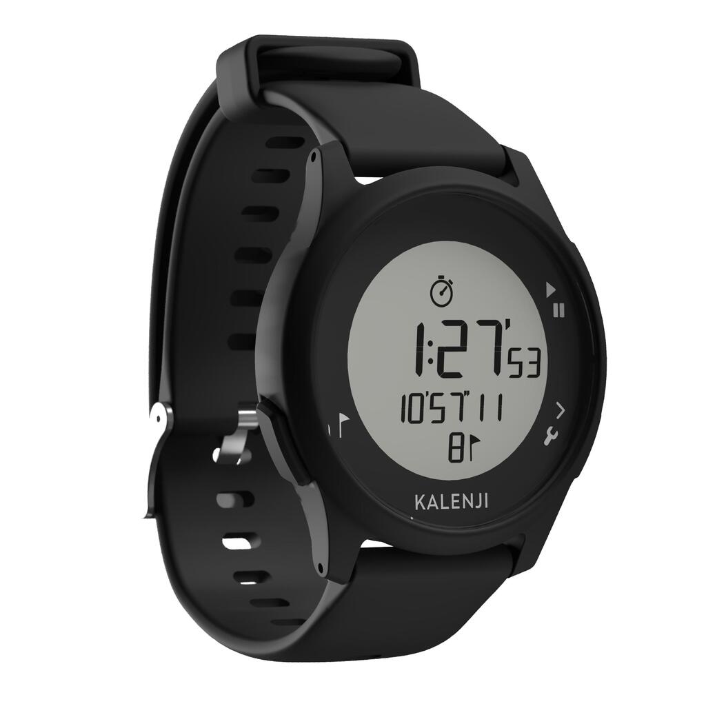 Montre chronomètre de course à pied W100 noire