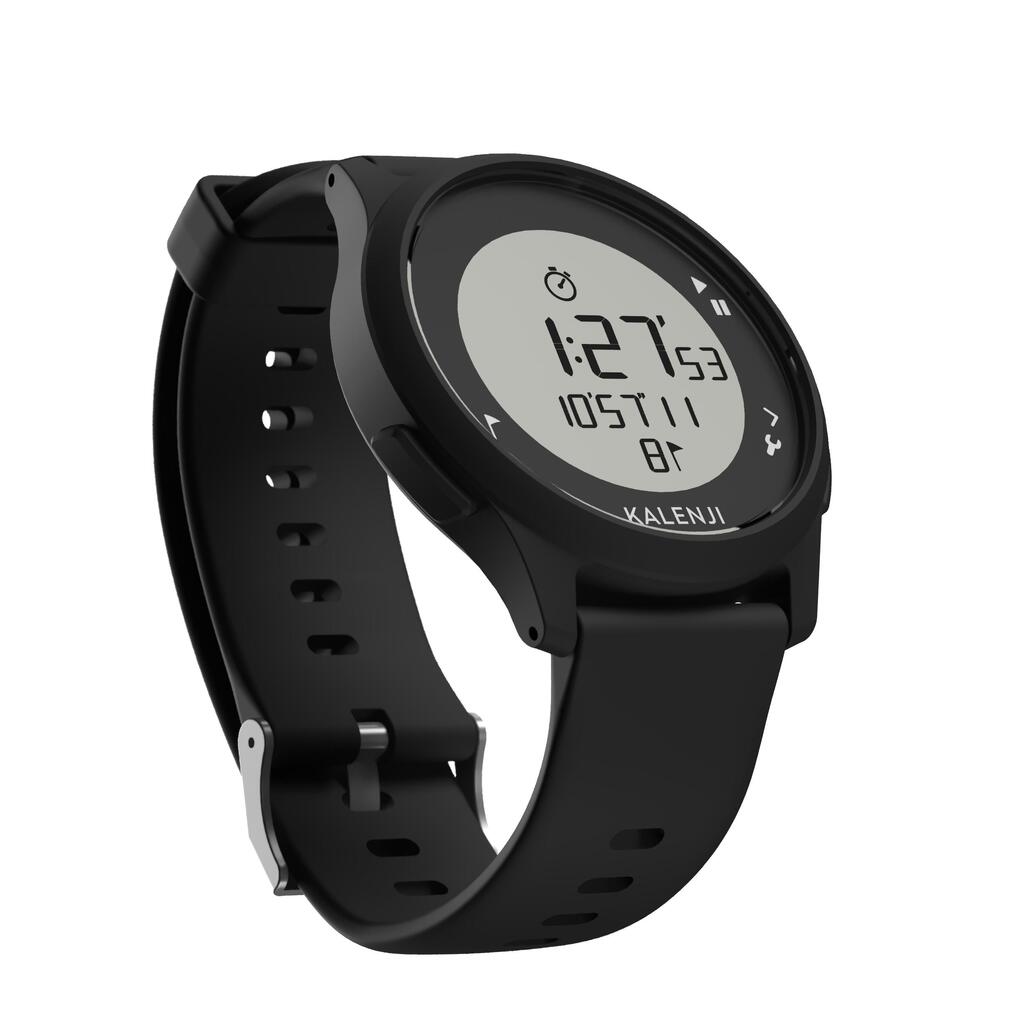 Montre chronomètre de course à pied W100 noire
