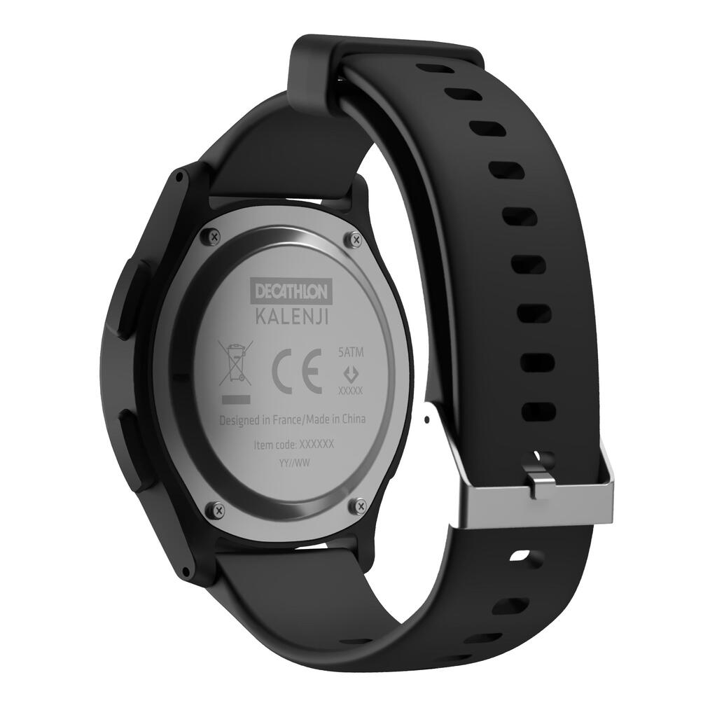 Montre chronomètre de course à pied W100 noire