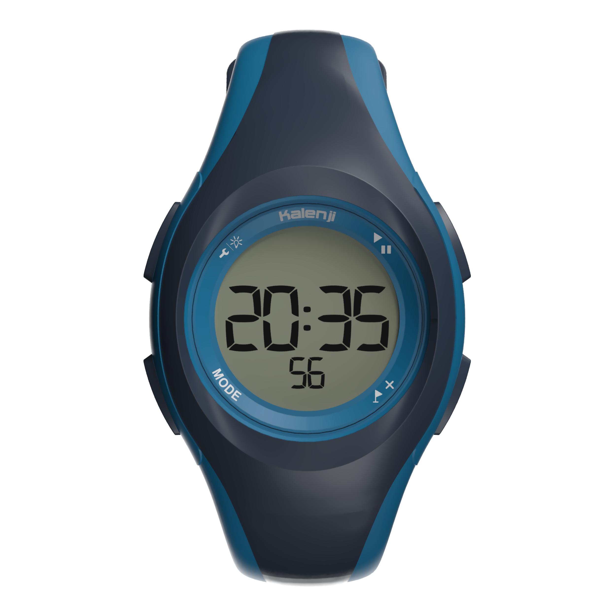 Montre chronom tre de course pied W200 S bleu Decathlon