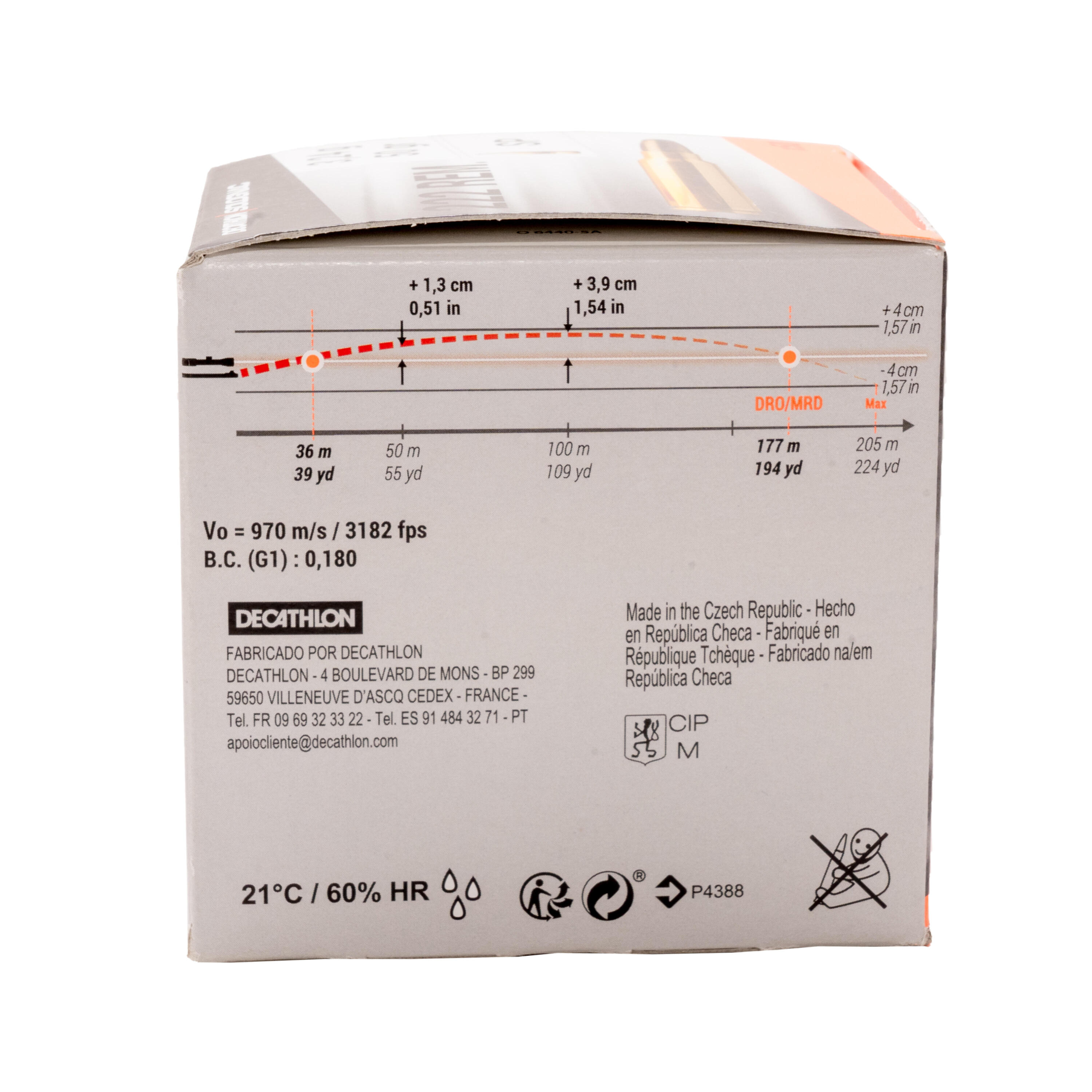Balle 222 REMINGTON 3,24G/50GRS X50 4/10