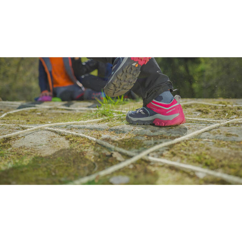 Wanderschuhe Crossrock mit Schnürung Kinder Gr. 35–38 blau