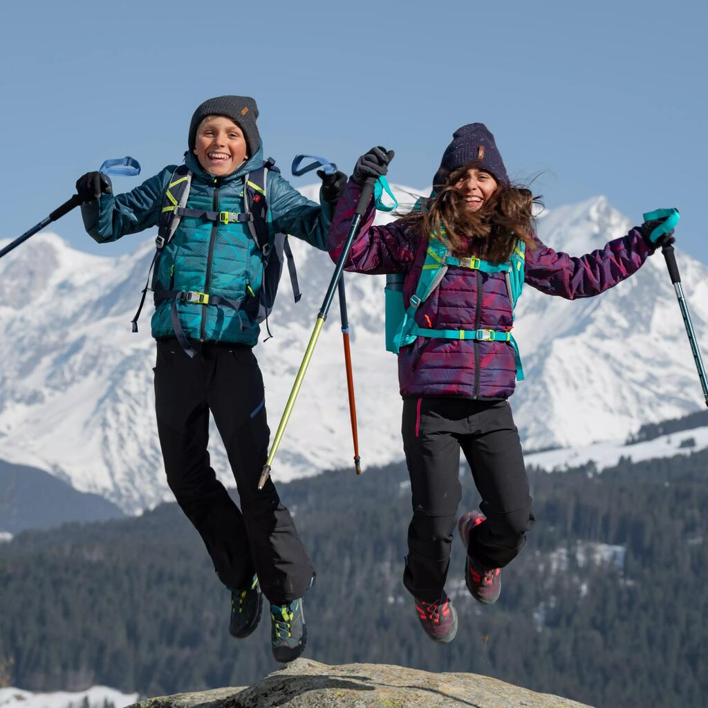 Pantalon de randonnée enfant MH500 noir 7- 15 ans