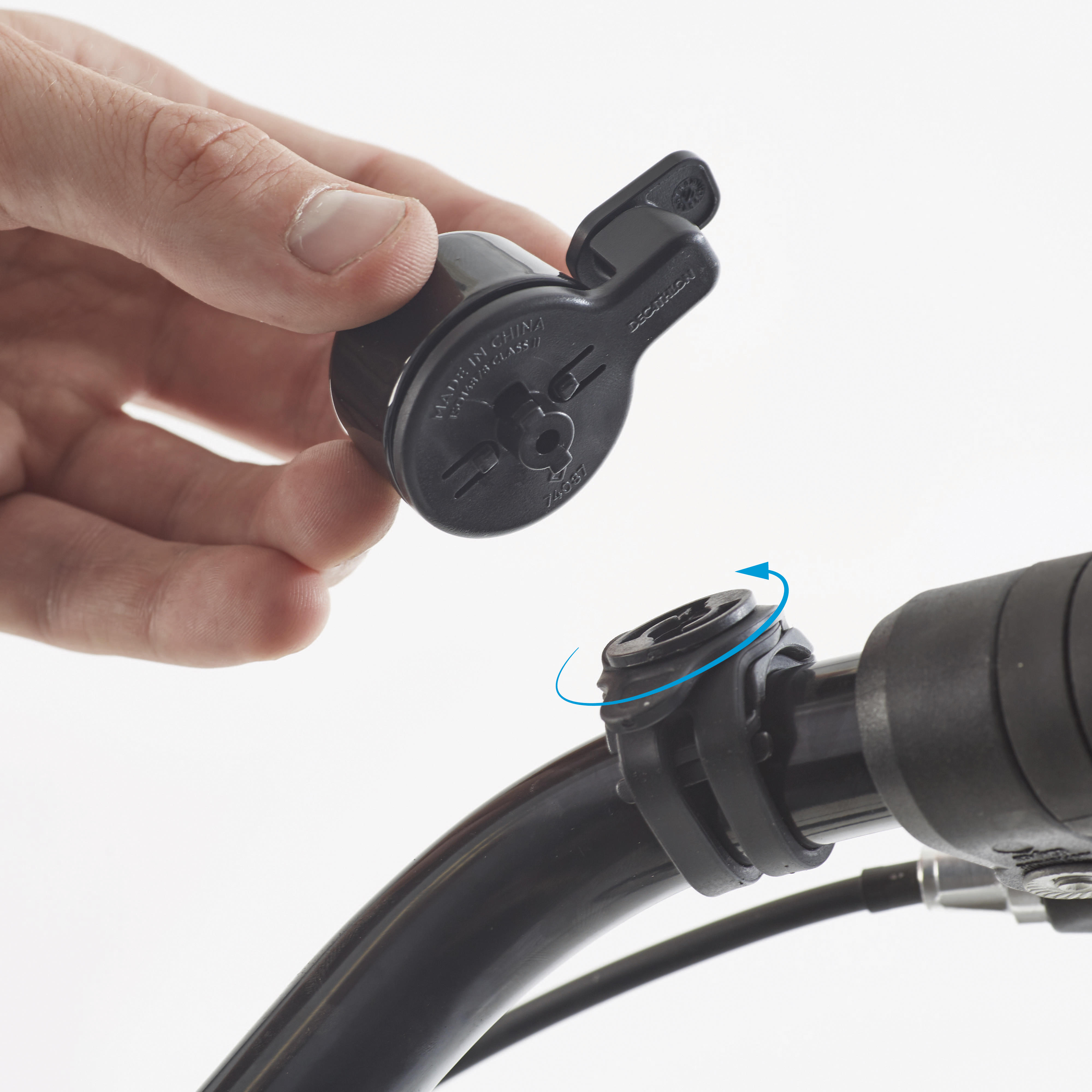 City Cycling Bike Bell Elops Universal 100 - Black