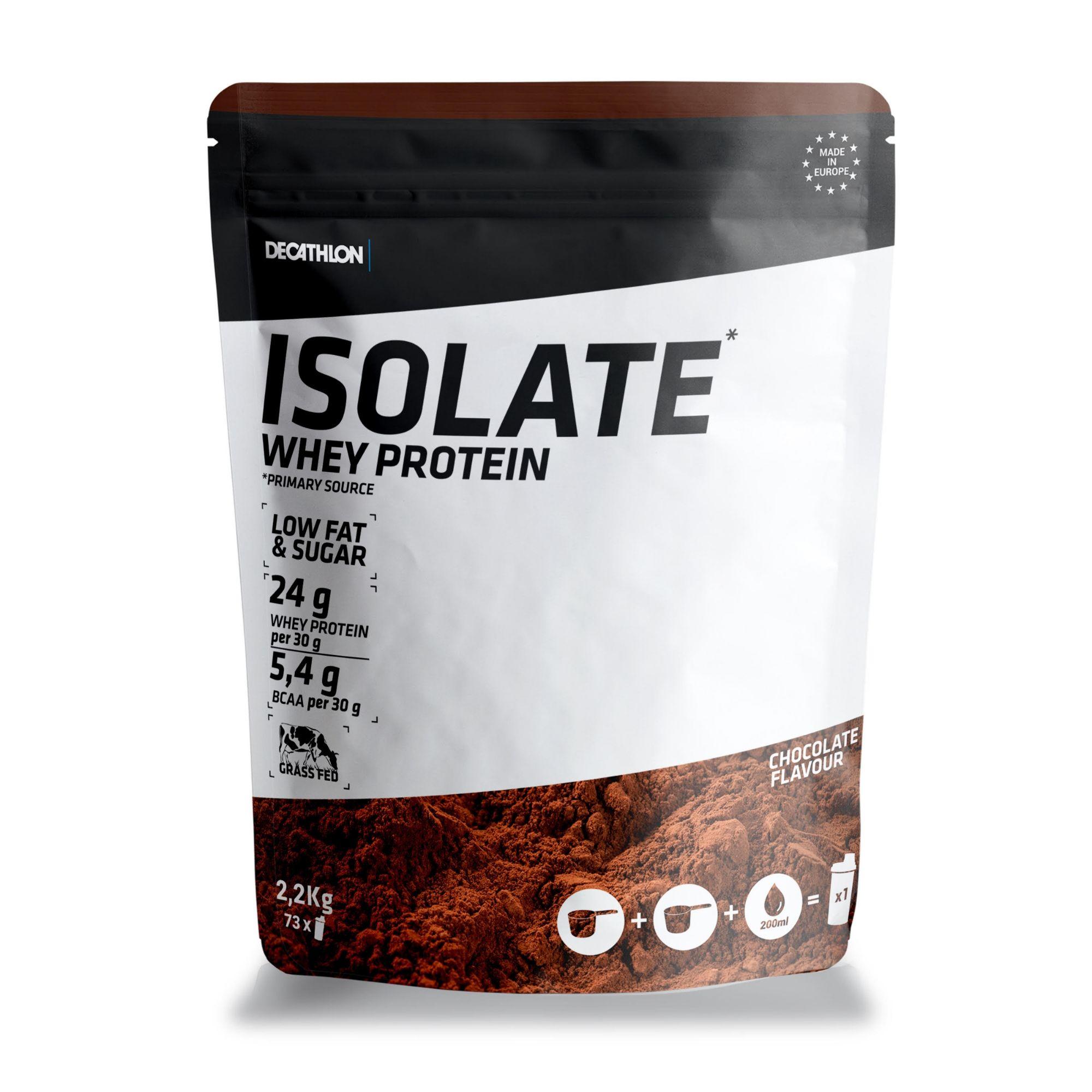 Izolat Proteine ciocolată Whey 2,2 kg La Oferta Online decathlon imagine La Oferta Online